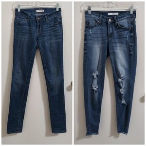 Jean bundle. Distressed KanCan & Bullhead jeans size 0/24/1